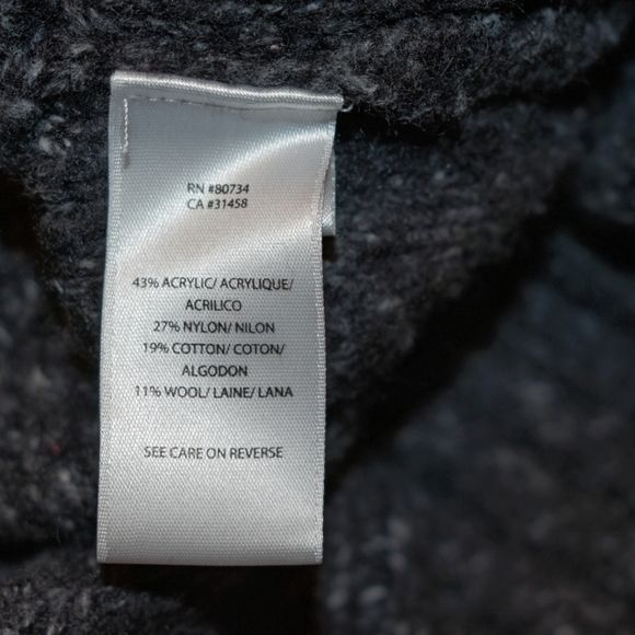 BCBGMAXAZRIA Gray Chunky Sweater Dress Tunic S - Picture 5 of 7